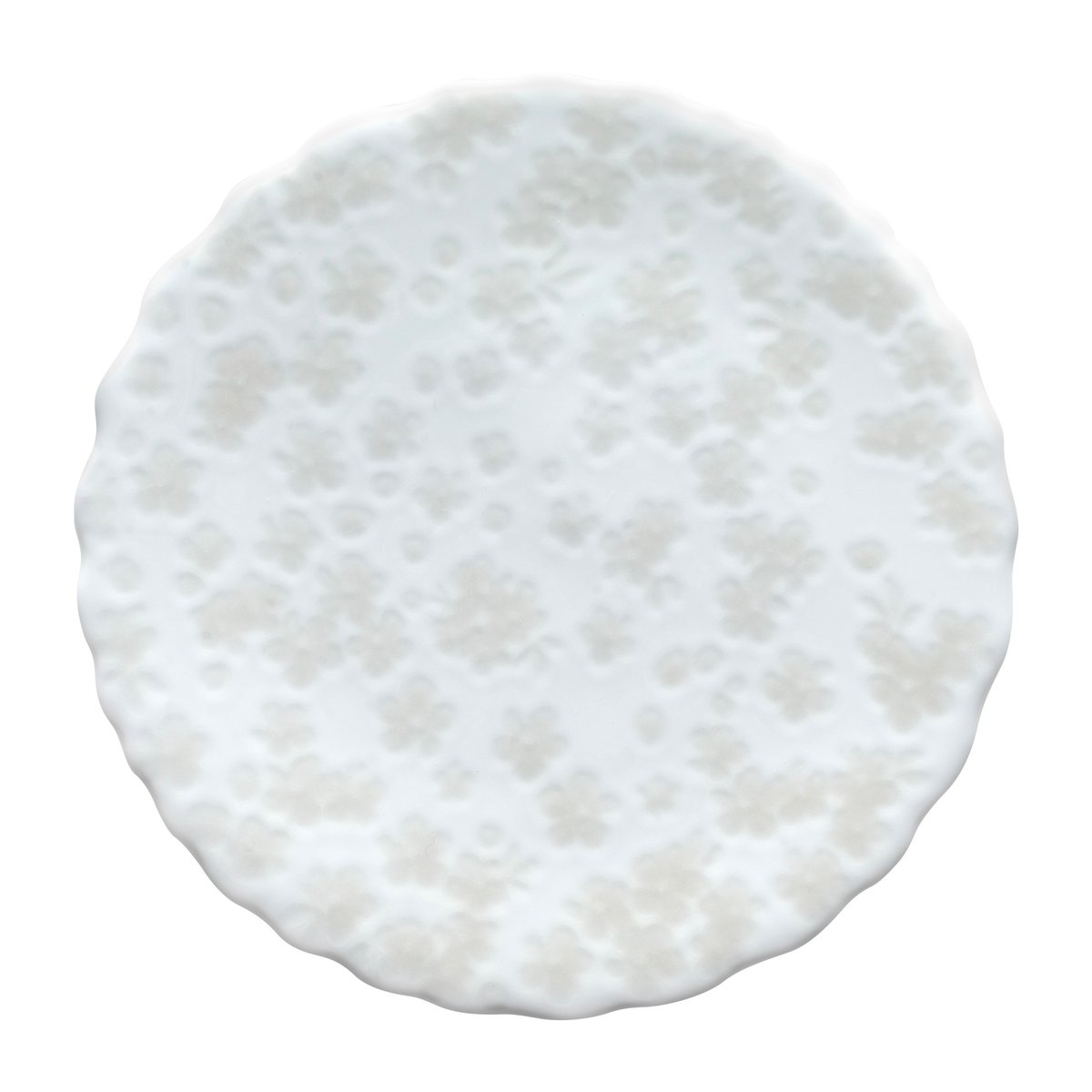 Wik & Walse Slåpeblom tallrik 13 cm Grå | Skandinavisk Design | Assietter | Vit