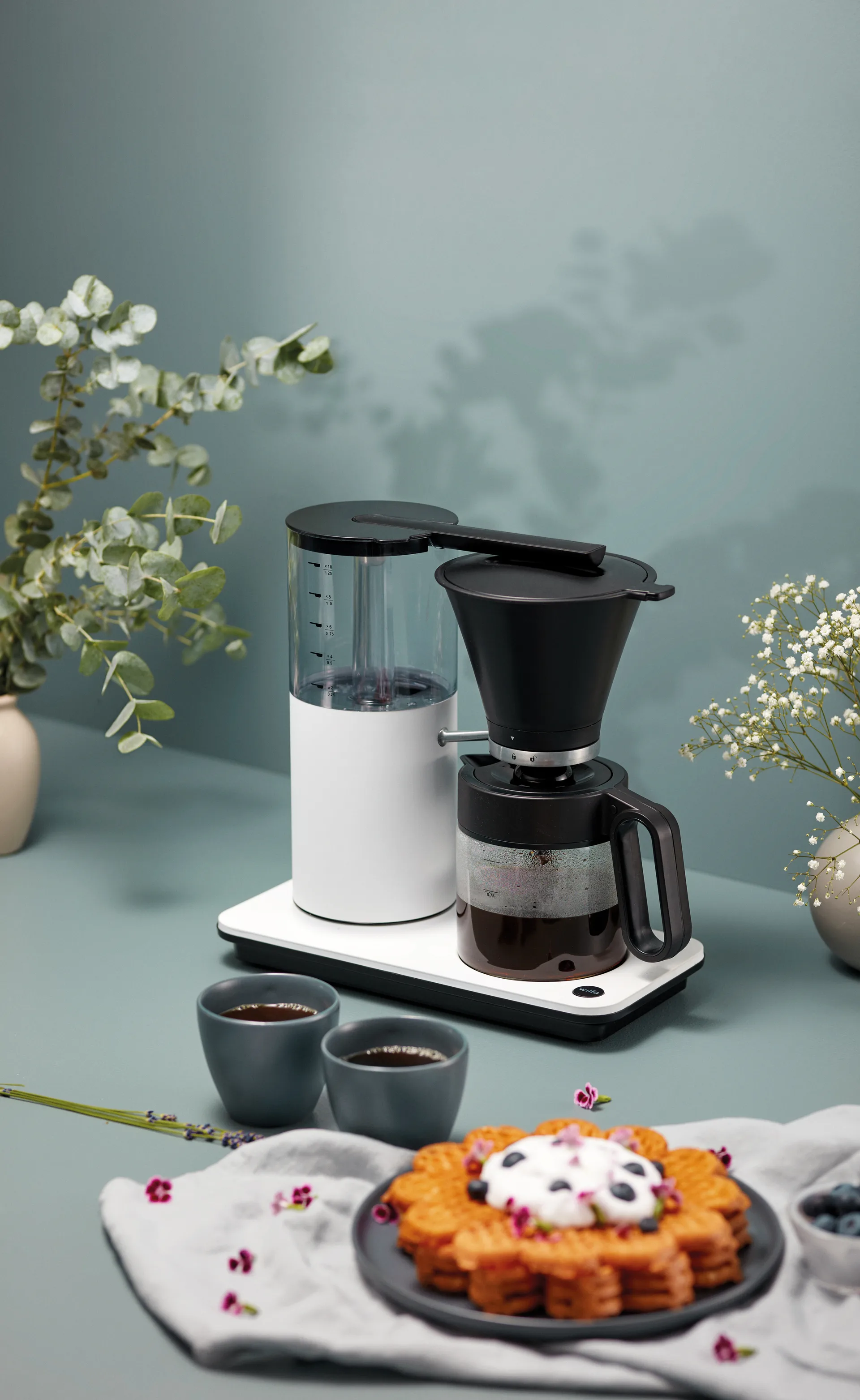 CM2W-A125 classic tall kaffebryggare 12 koppar, Vit Wilfa