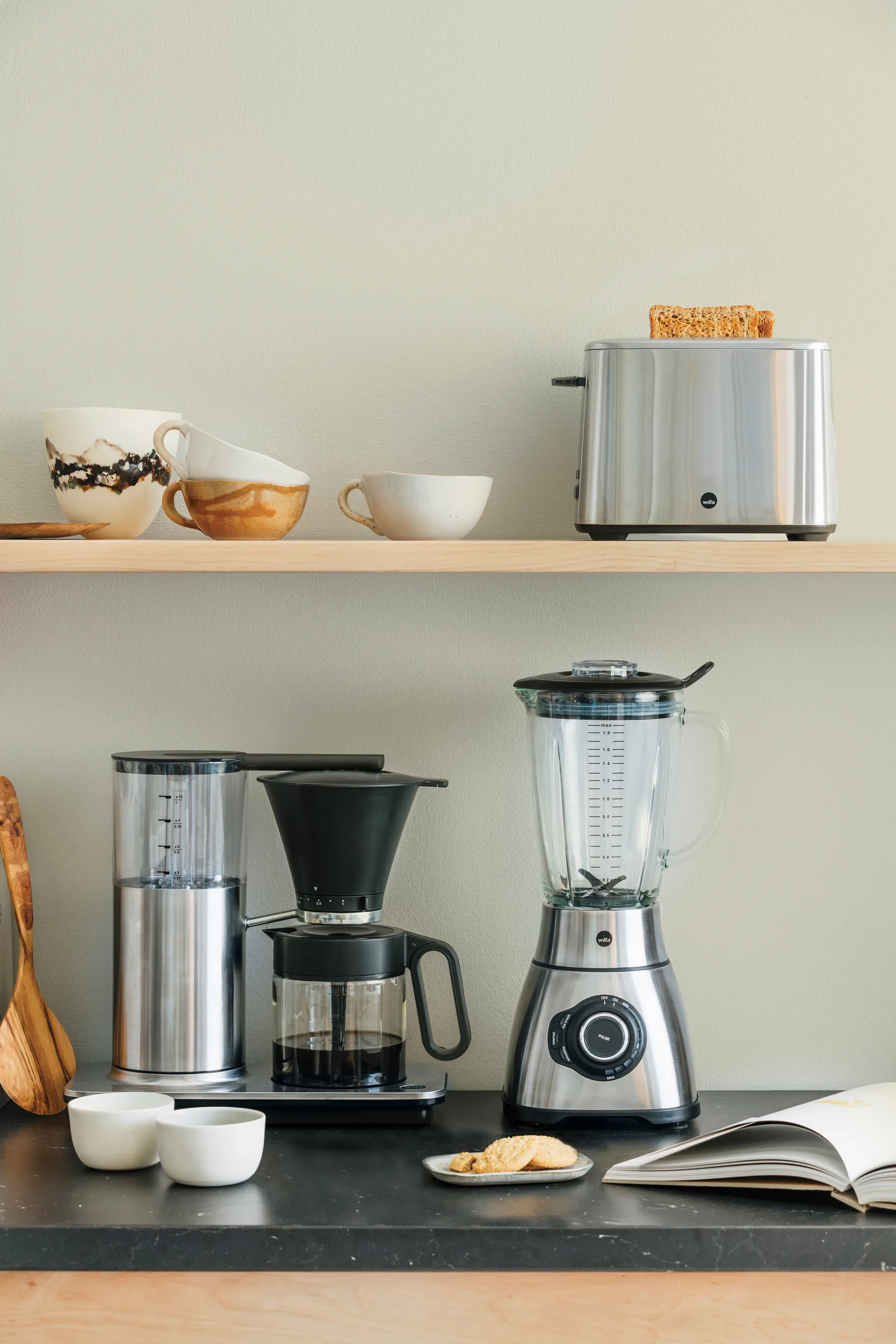 CM6S-100 classic kaffebryggare 1 L, Silver Wilfa