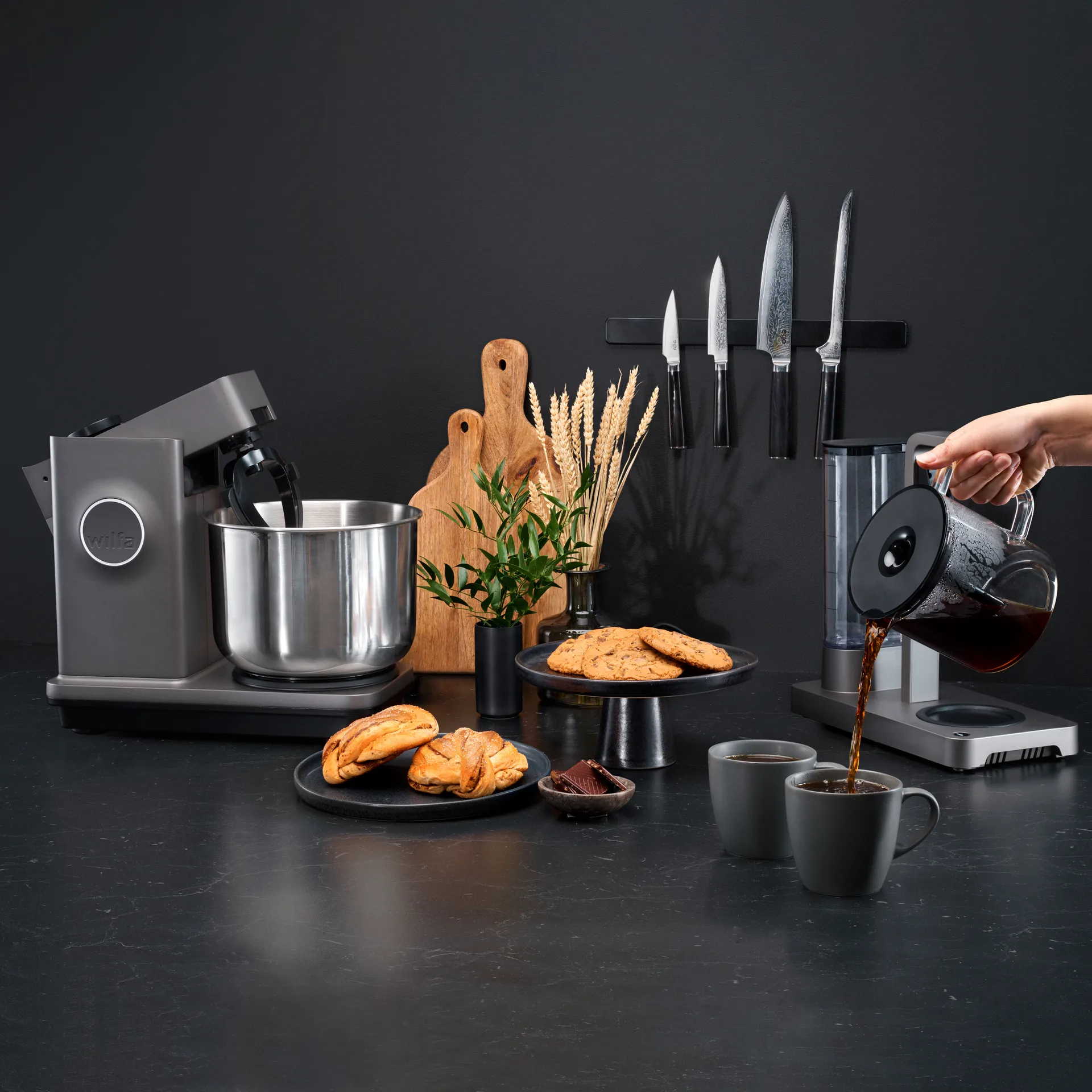 Probaker KM1GY-70 köksmaskin 7 L, Grå Wilfa