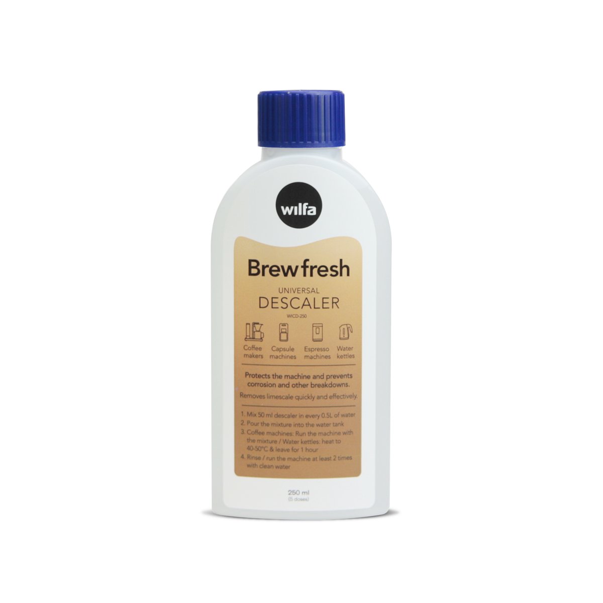 Wilfa Brewfresh avkalkning 250 ml | Skandinavisk Design | Kaffe & Te tillbehör | Transparent
