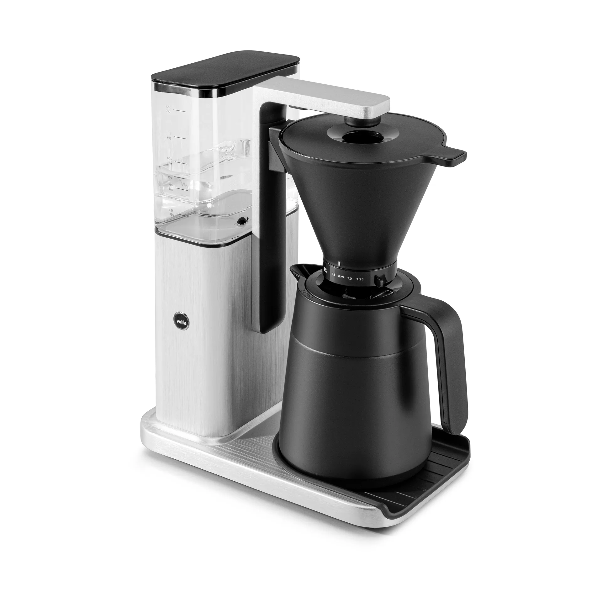 Wilfa Zense Alux termosbryggare, Aluminium-svart, 1,25 L Wilfa