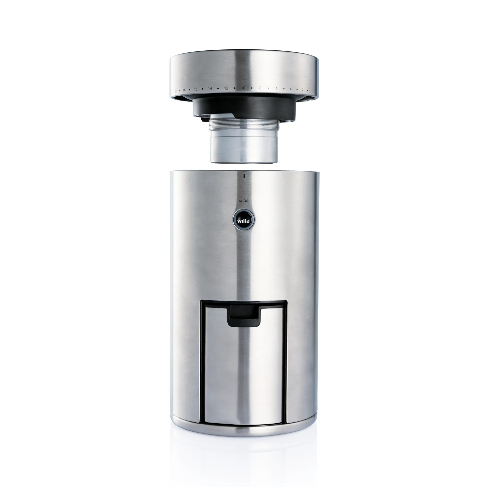 WSFB-100S kaffekvarn, Silver Wilfa