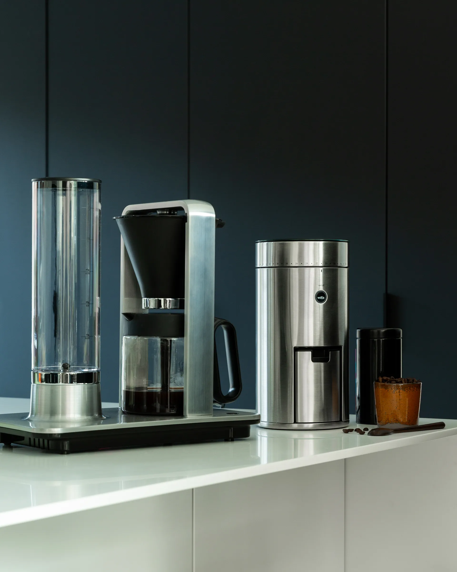 WSFB-100S kaffekvarn, Silver Wilfa