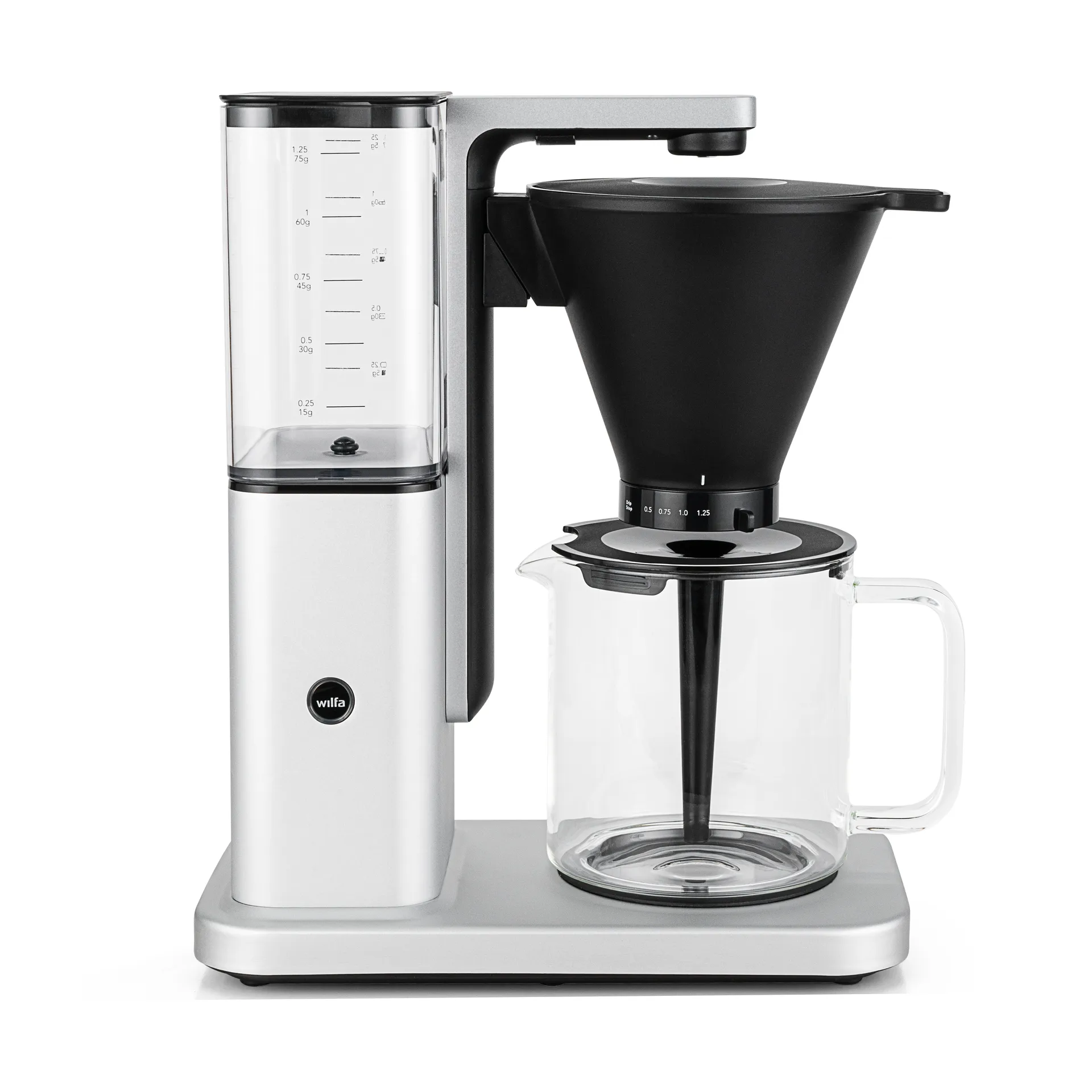Zense CM10APA-M125 alux kaffebryggare, Silver Wilfa