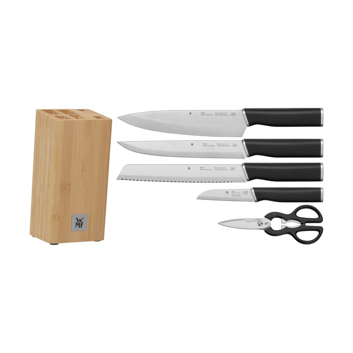 Kineo knivblock med 4 knivar och sax - Rostfritt stål - WMF