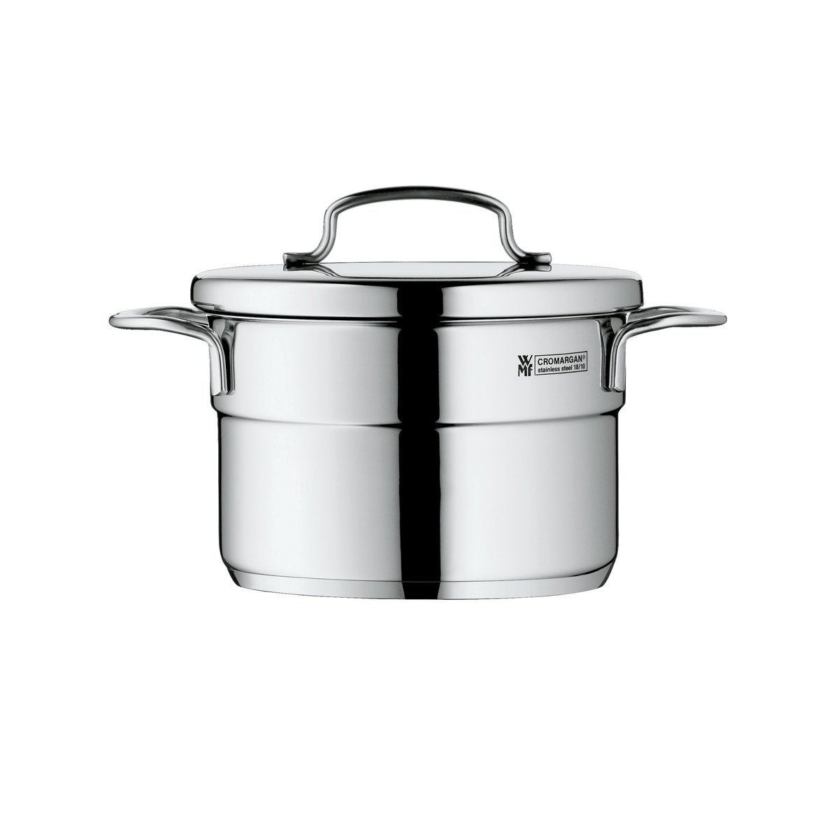 WMF Mini hög gryta med lock 14 cm Rostfritt stål | Skandinavisk Design | Grytor | Silverfärgad