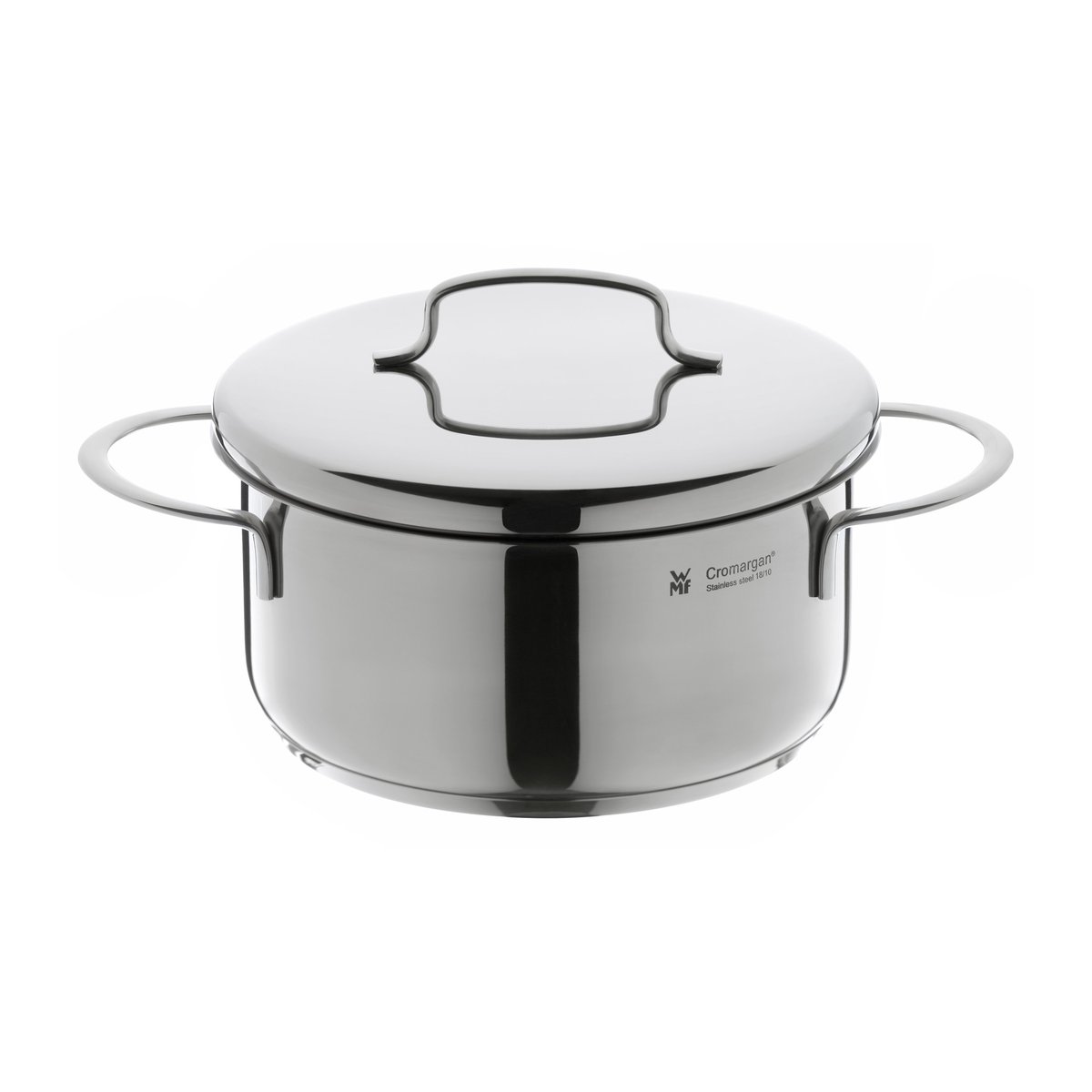 WMF Mini låg gryta med lock 16 cm Rostfritt stål | Skandinavisk Design | Grytor | Silverfärgad