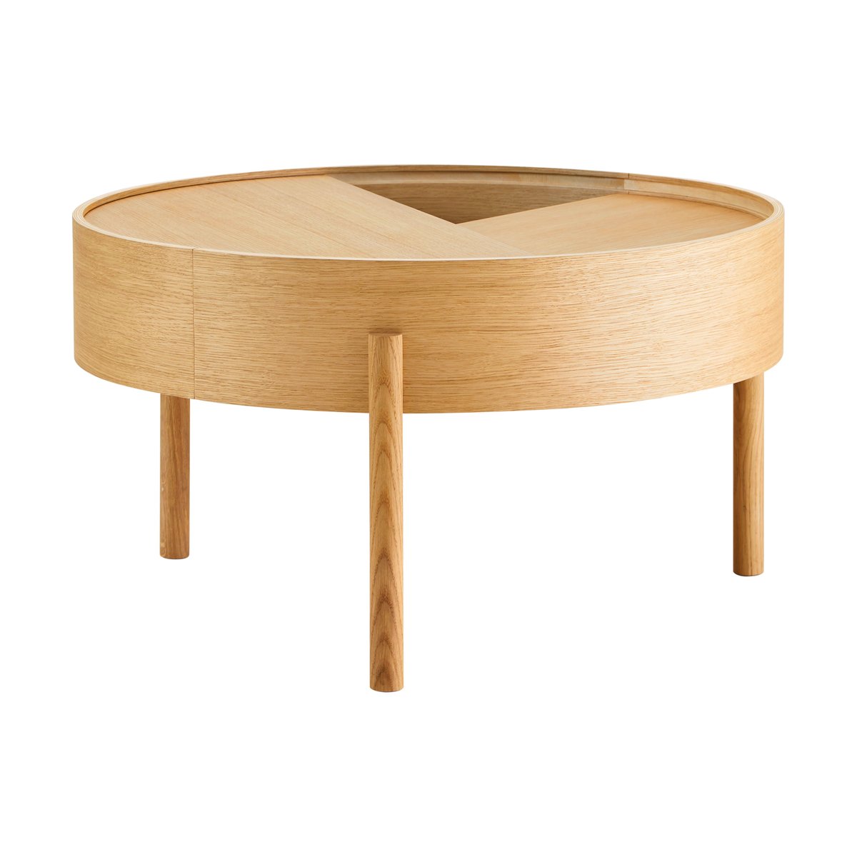 Woud Arc soffbord 66 cm Oljad ek | Skandinavisk Design | Soffbord | Beige