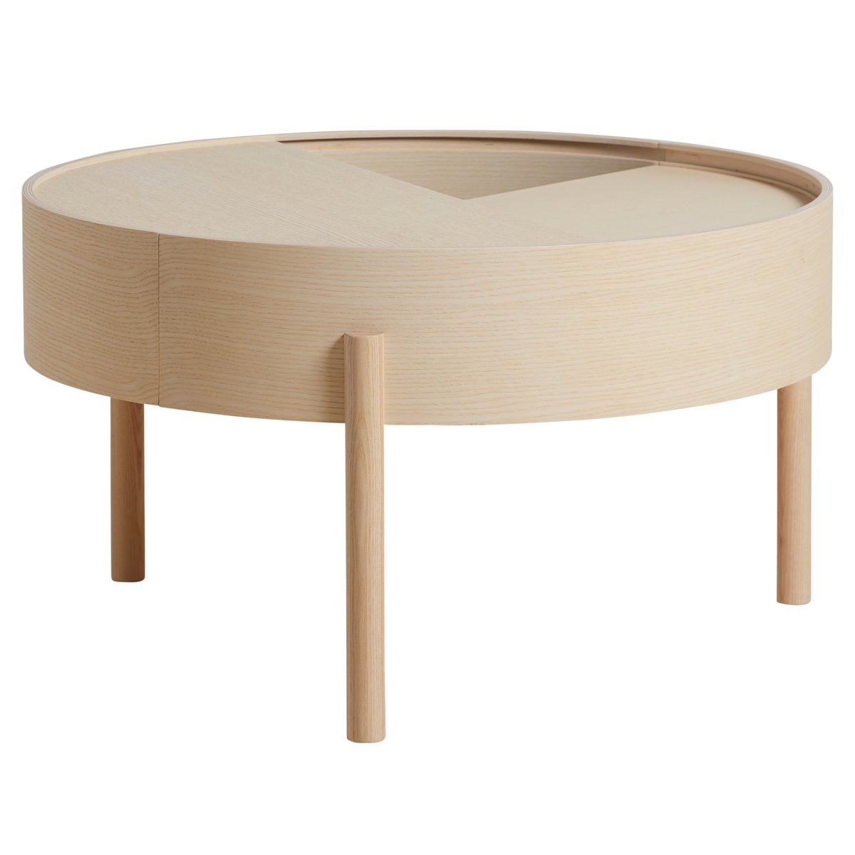Woud Arc soffbord 66 cm vitpigmenterad ask | Skandinavisk Design | Soffbord | Vit