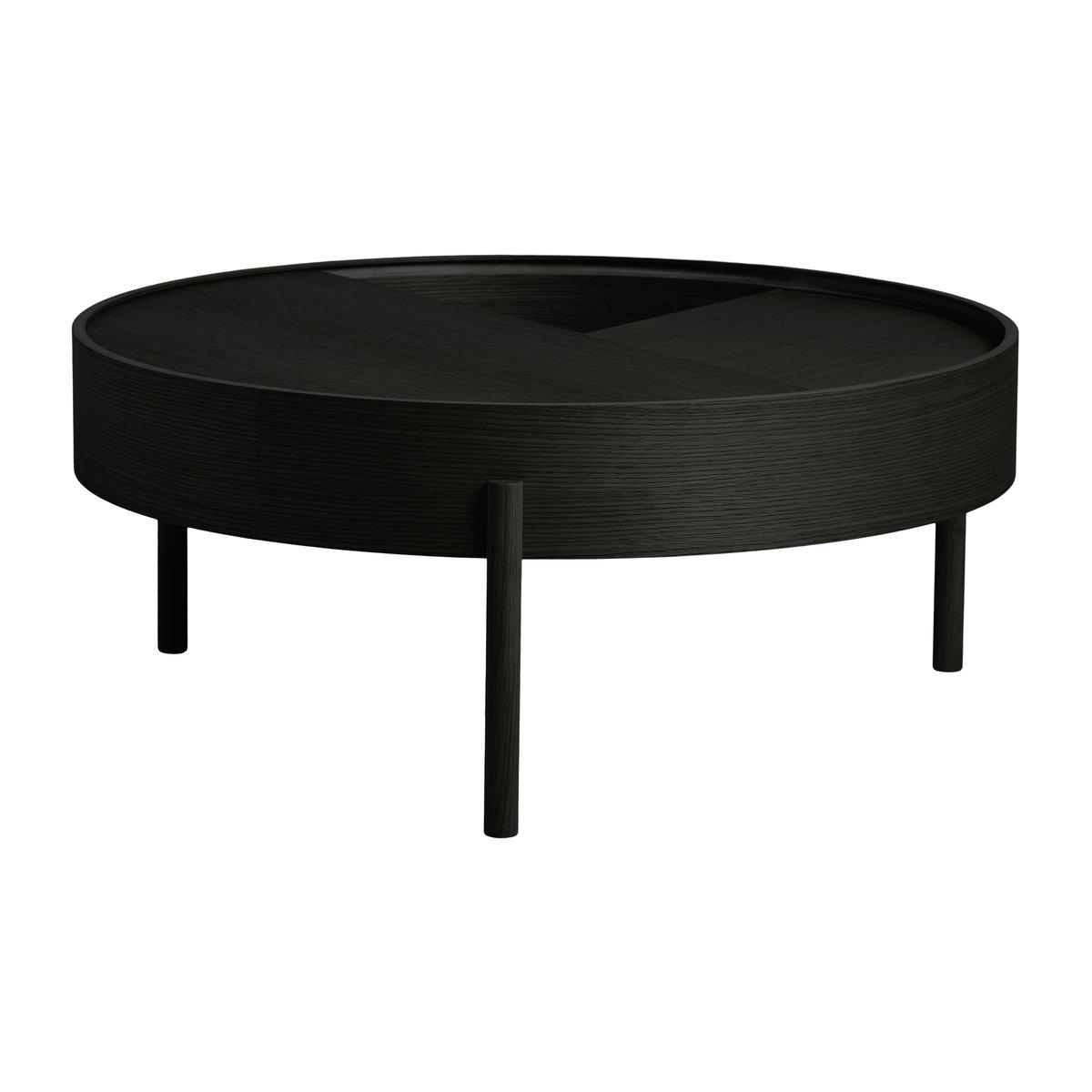 Woud Arc soffbord 89 cm Svartmålad ask | Skandinavisk Design | Soffbord | Svart