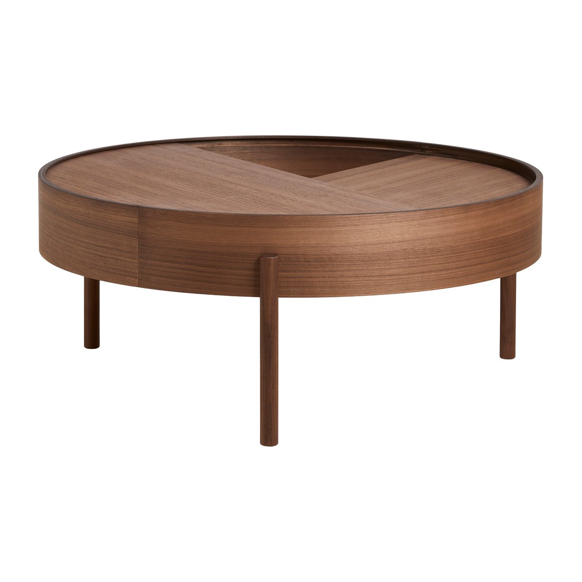 Woud Arc soffbord 89 cm Valnöt | Skandinavisk Design | Soffbord | Brun