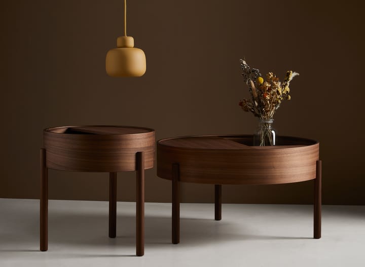 Arc soffbord Ø89 cm, Valnöt Woud
