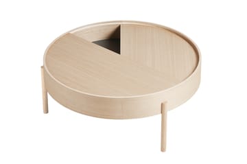 Arc soffbord Ø89 cm - Vitpigmenterad ask - Woud