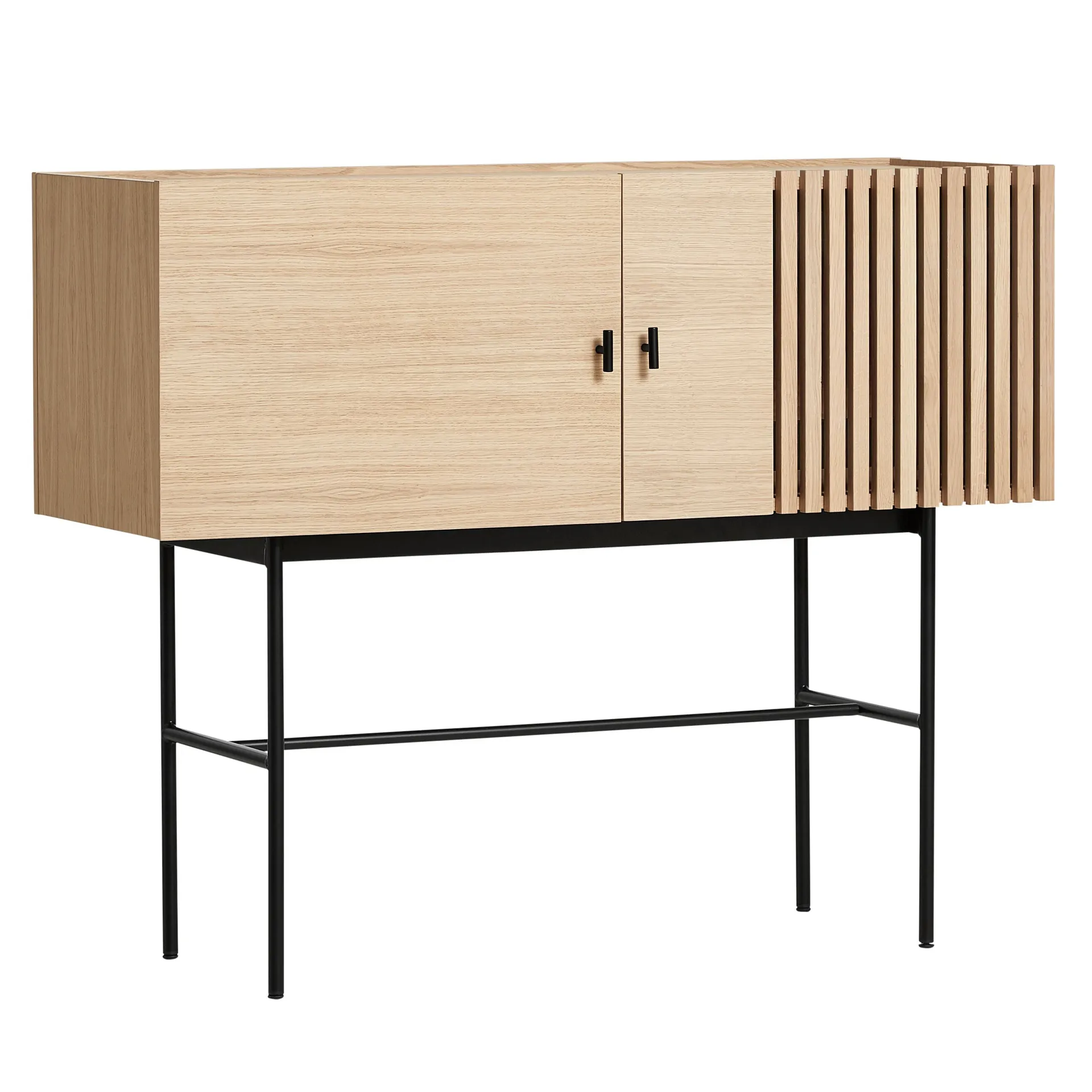 Array sidobord, 120cm, vitpigmenterad ek Woud