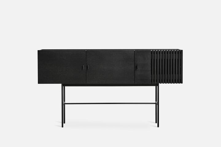 Array sidobord, 180 cm, Svartmålad ek Woud
