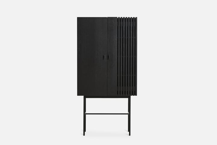 Array skåp, 80 cm, Svartmålad ek Woud
