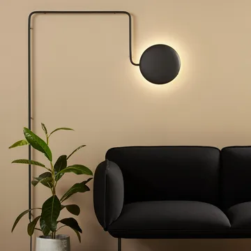 Mercury vägglampa - svart - Woud