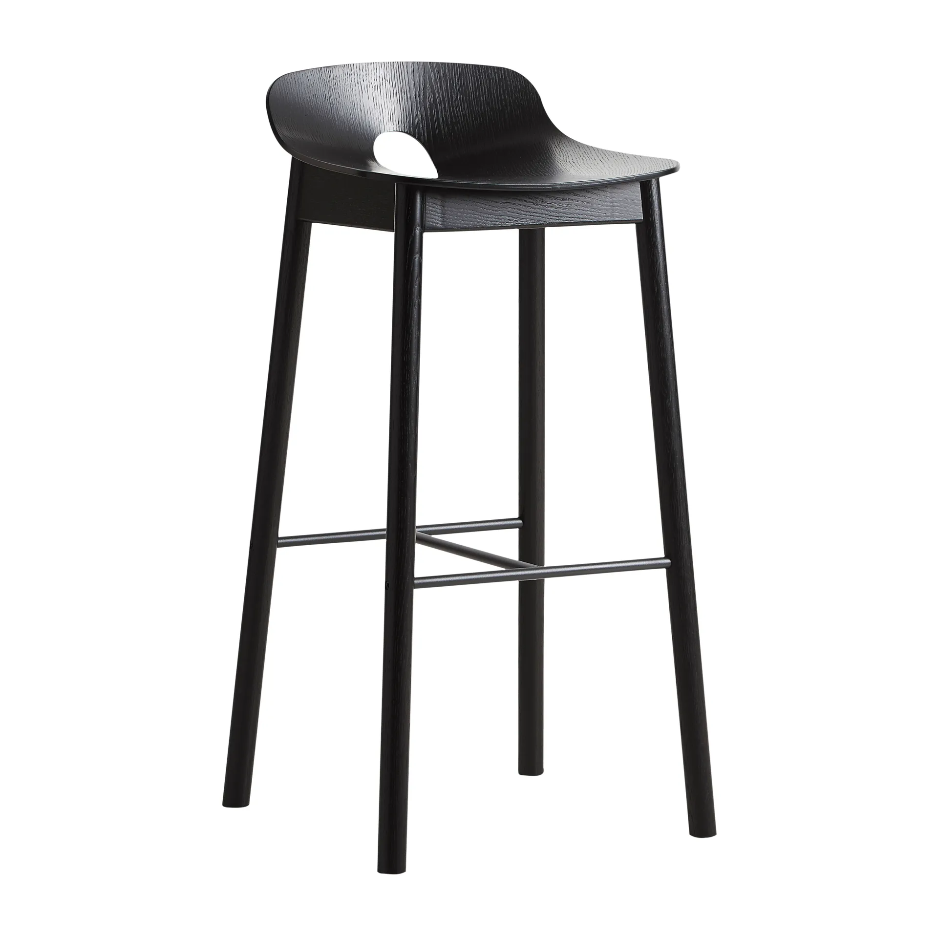 Mono barstol, Svart Woud