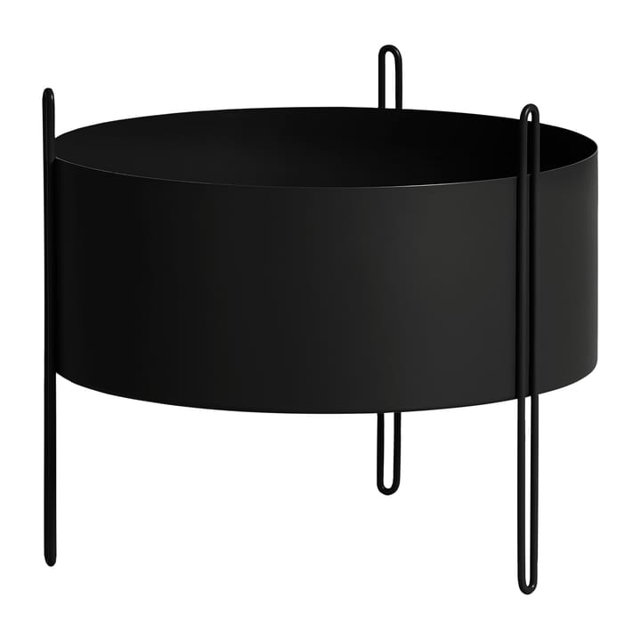 Pidestall blomkruka medium - Svart - Woud