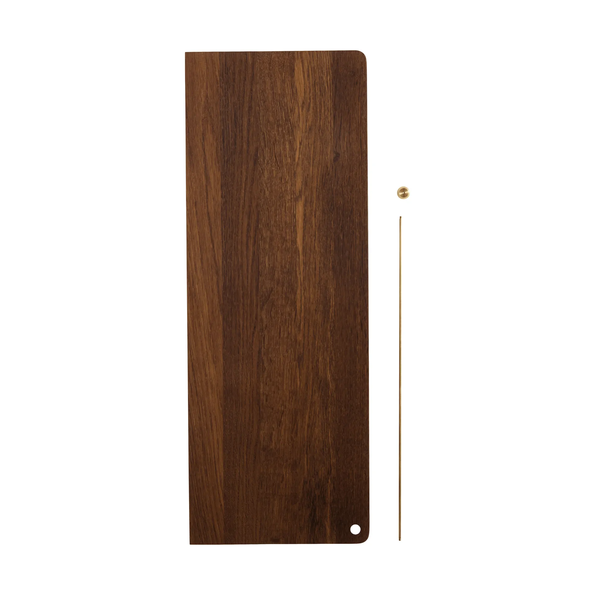 Stedge Add-on hylla, Rökt ek-mässing, 60 cm Woud