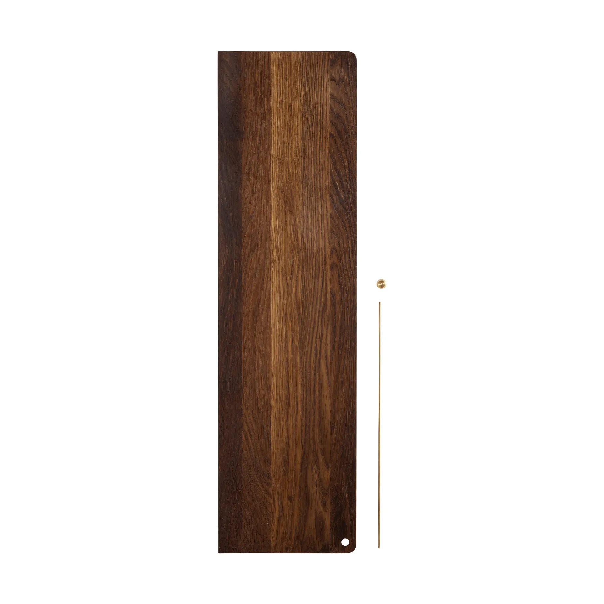 Stedge Add-on hylla, Rökt ek-mässing, 80 cm Woud