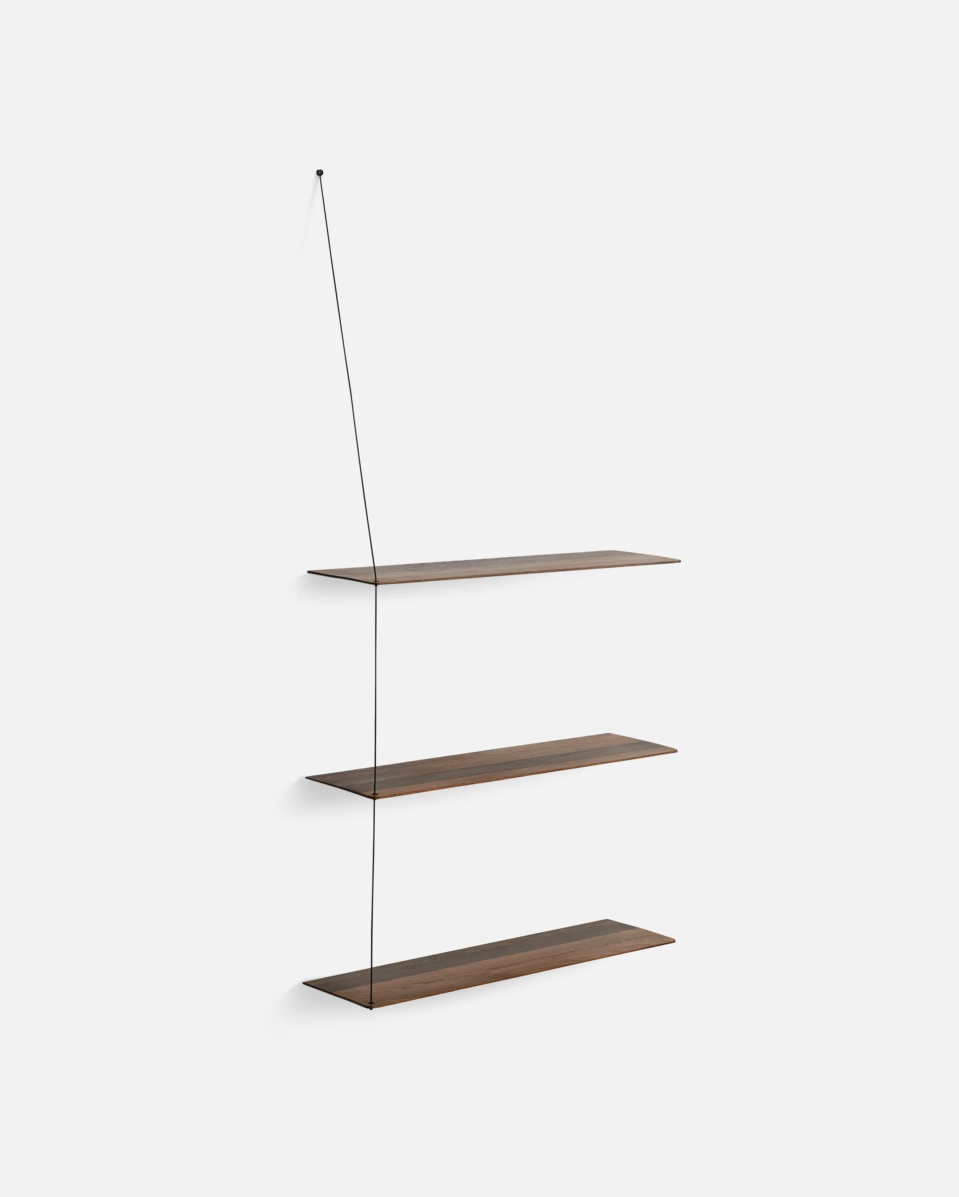 Stedge Add-on hylla, Rökt ek-svart, 80 cm Woud