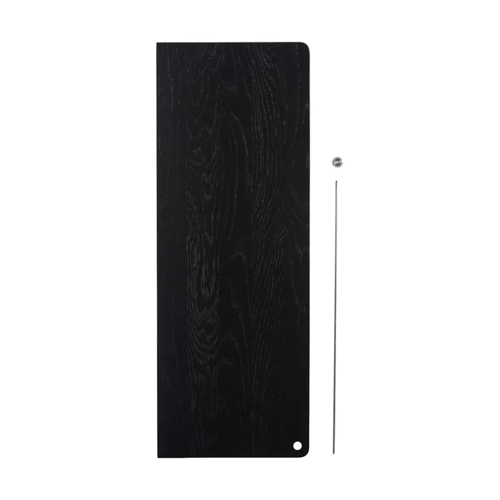 Stedge Add-on hylla - Svart ek-borstat stål, 60 cm - Woud