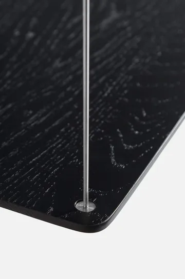 Stedge Add-on hylla - Svart ek-borstat stål, 60 cm - Woud