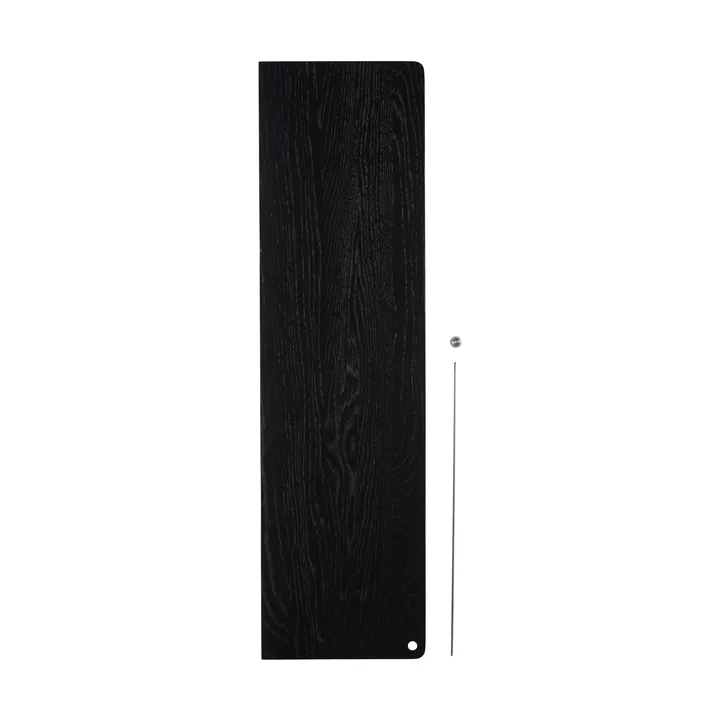 Stedge Add-on hylla - Svart ek-borstat stål, 80 cm - Woud