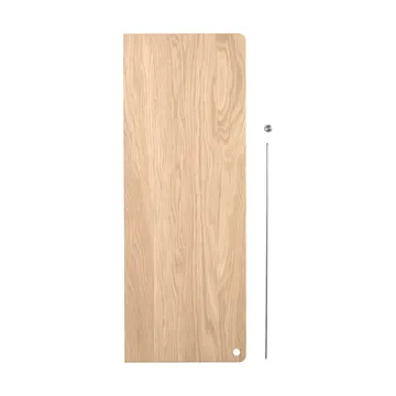 Stedge Add-on hylla - Vitpig. ek-borstat stål, 60 cm - Woud