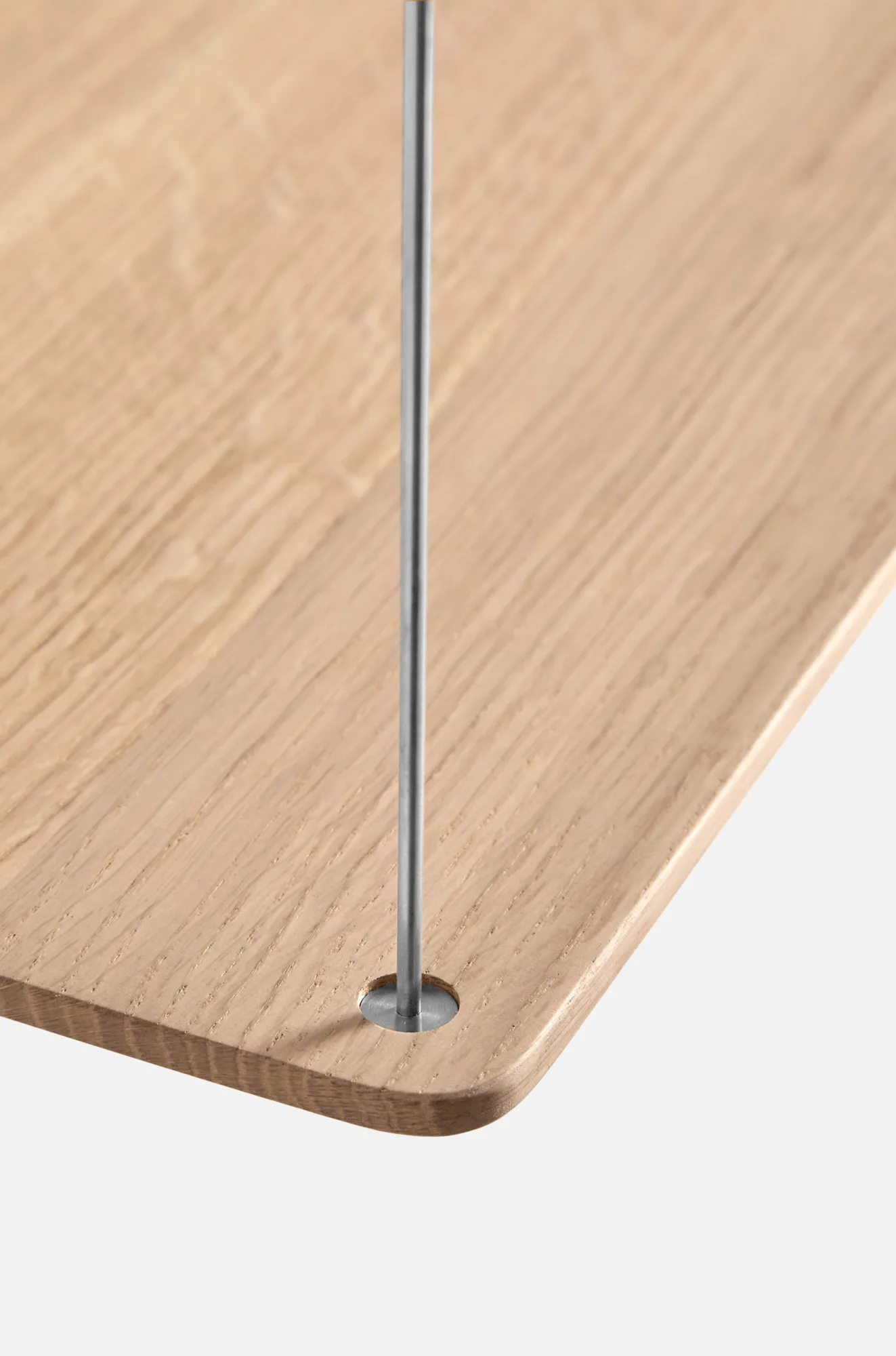 Stedge Add-on hylla, Vitpig ek-borstat stål, 80 cm Woud