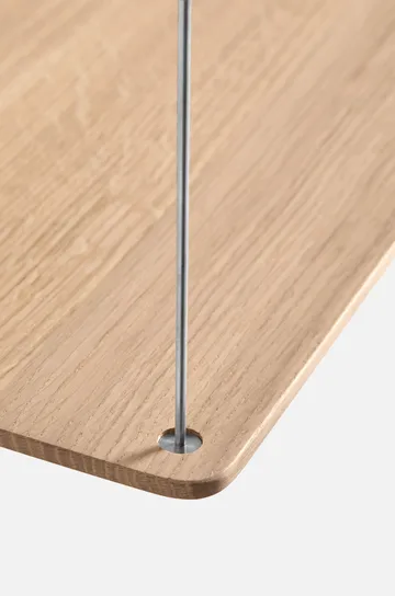 Stedge Add-on hylla - Vitpig ek-borstat stål, 80 cm - Woud
