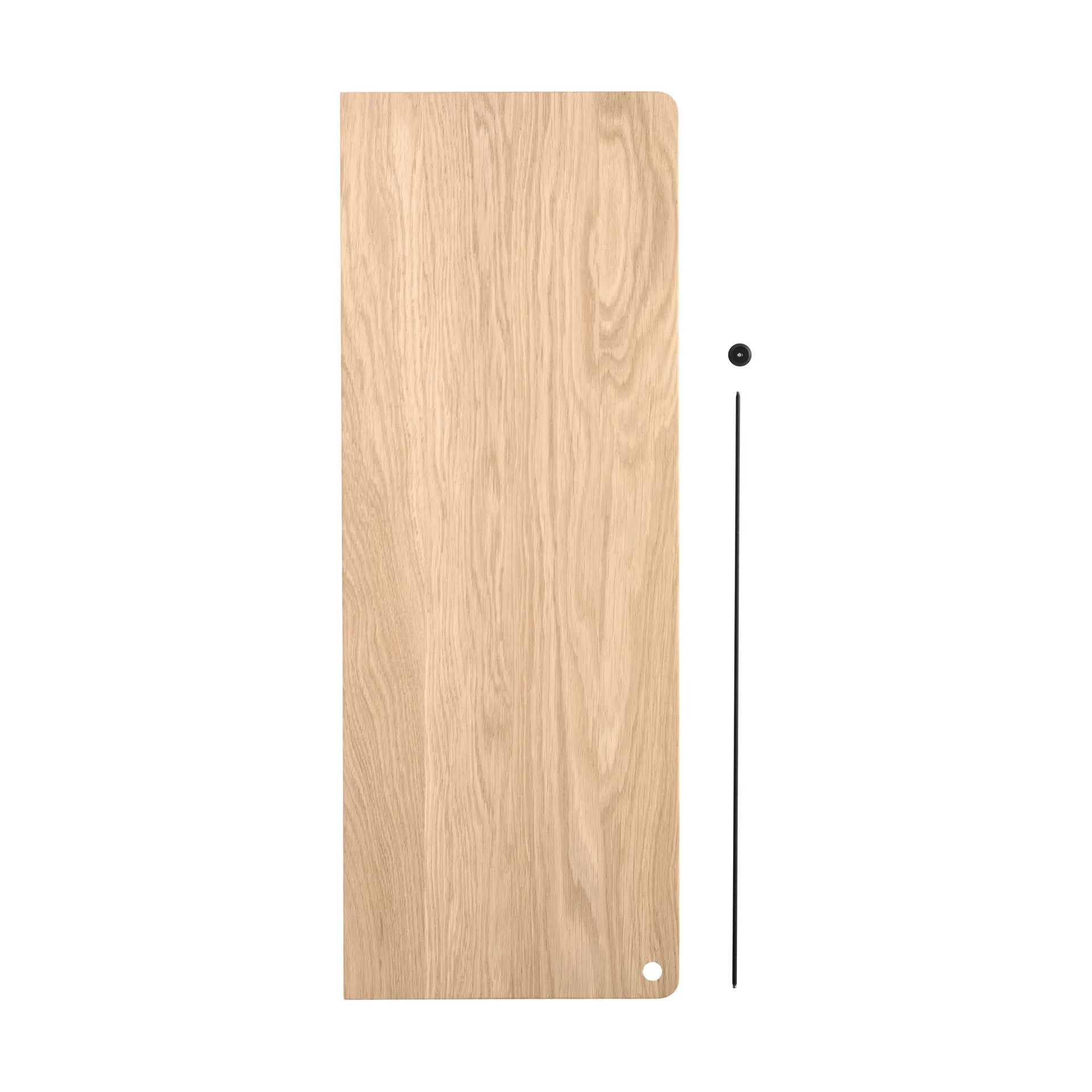 Stedge Add-on hylla, Vitpigmenterad ek-svart, 60 cm Woud