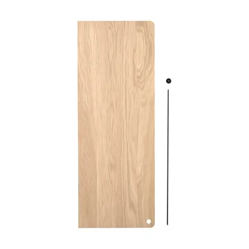 Stedge Add-on hylla - Vitpigmenterad ek-svart, 60 cm - Woud
