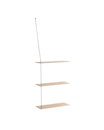 Stedge Add-on hylla - Vitpigmenterad ek-svart, 60 cm - Woud