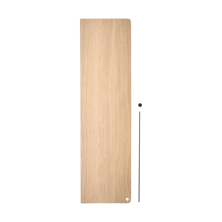 Stedge Add-on hylla - Vitpigmenterad ek-svart, 80 cm - Woud