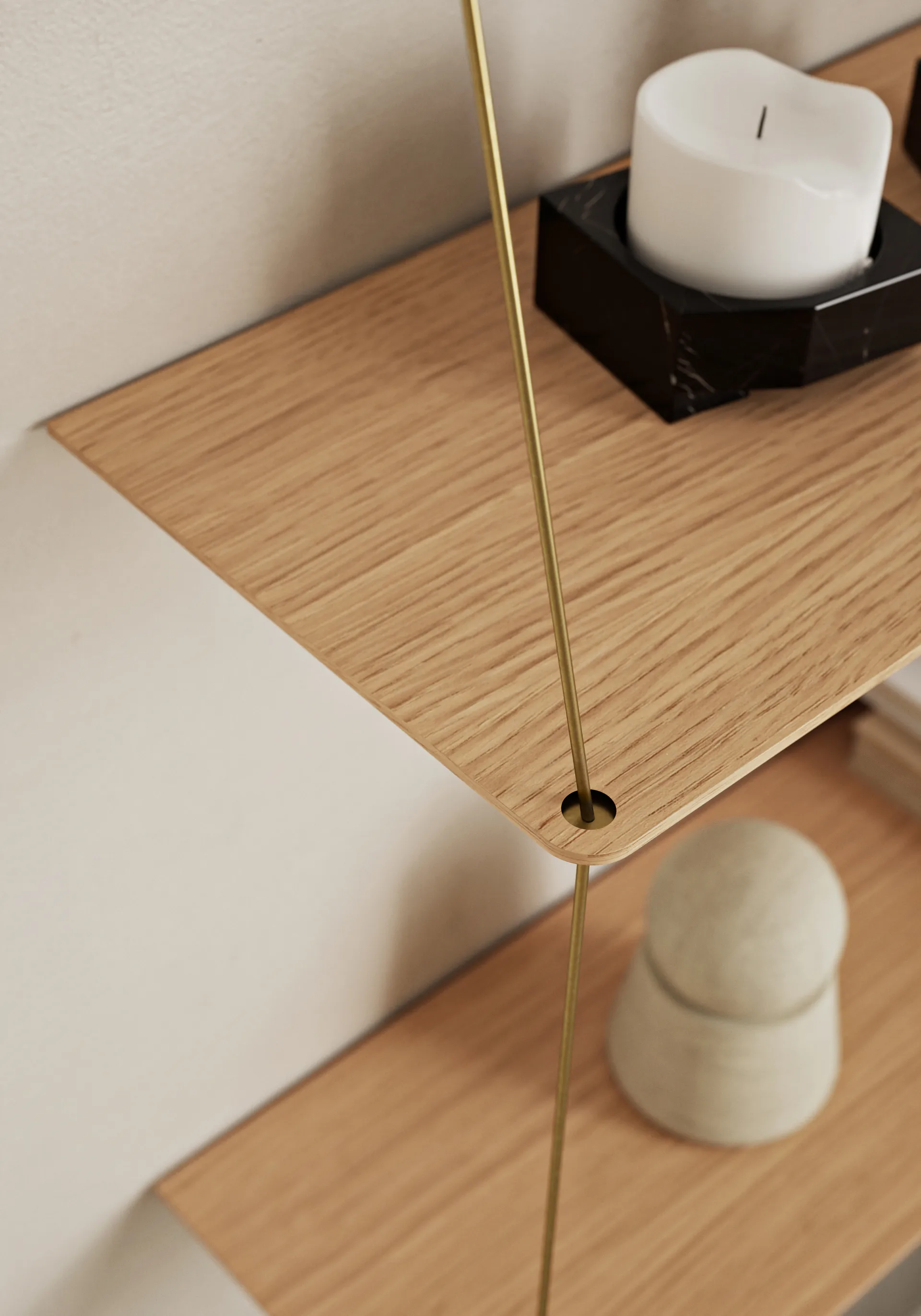 Stedge hylla 80 cm, Ek Woud