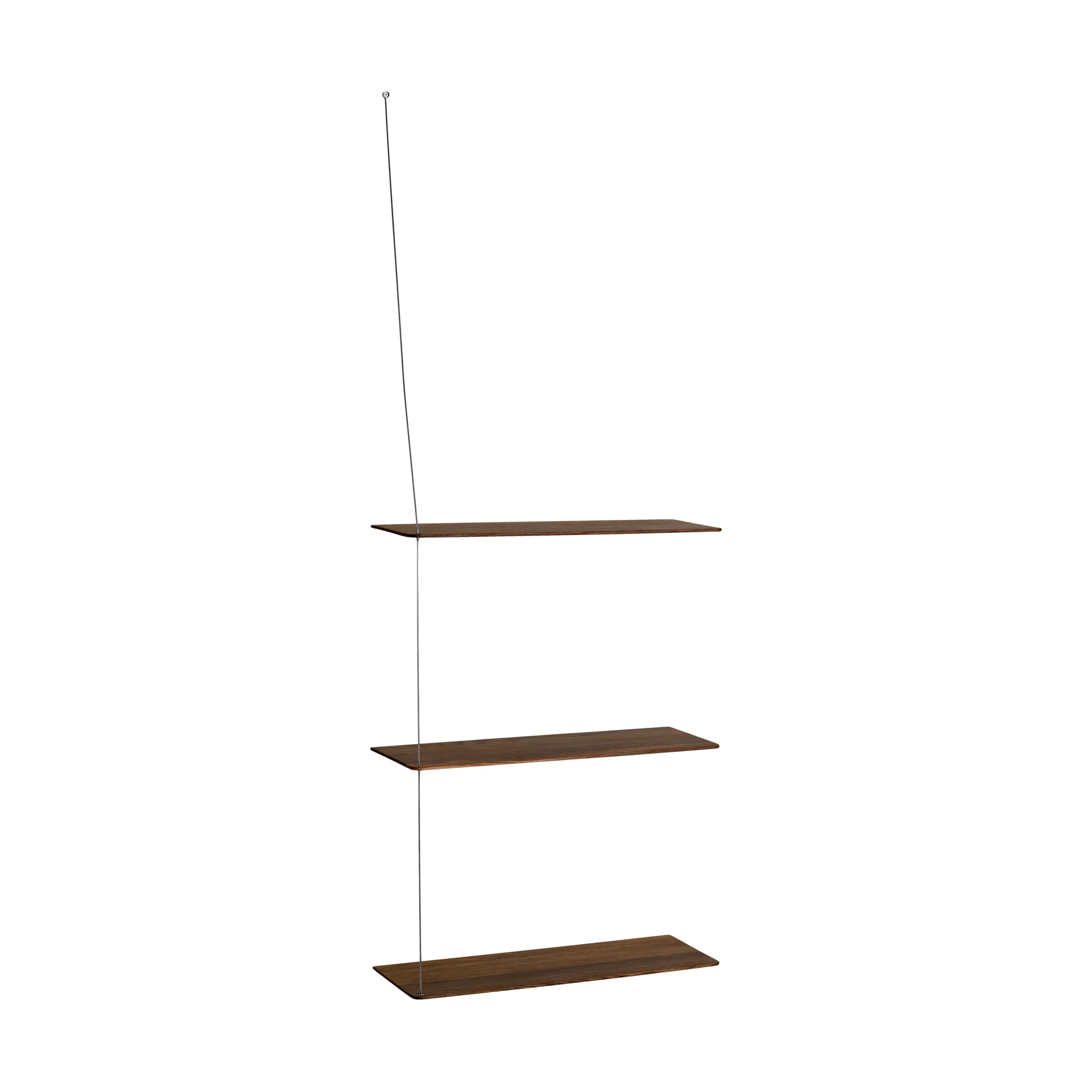 Stedge hylla, Rökt ek-borstat stål, 60 cm, 3 hyllplan Woud