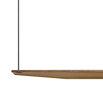 Stedge hylla - Rökt ek-svart, 80 cm, 2 hyllplan - Woud