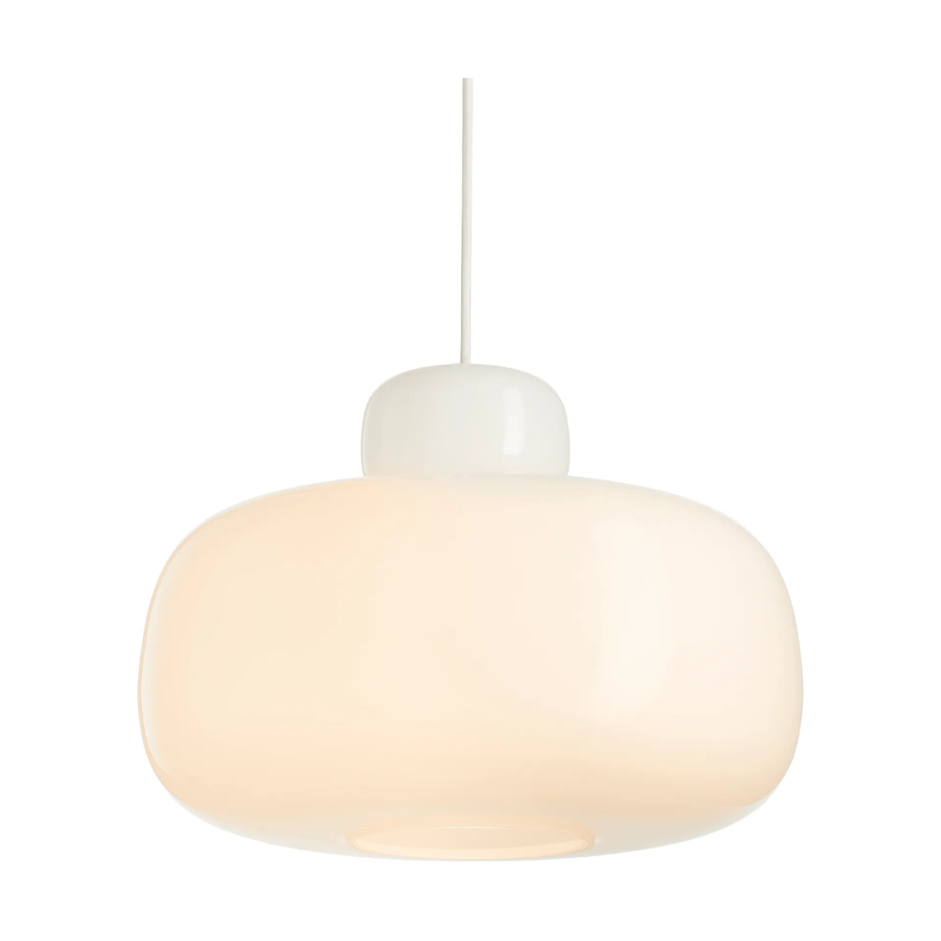 Stone pendel opalglas, Large, oval Woud