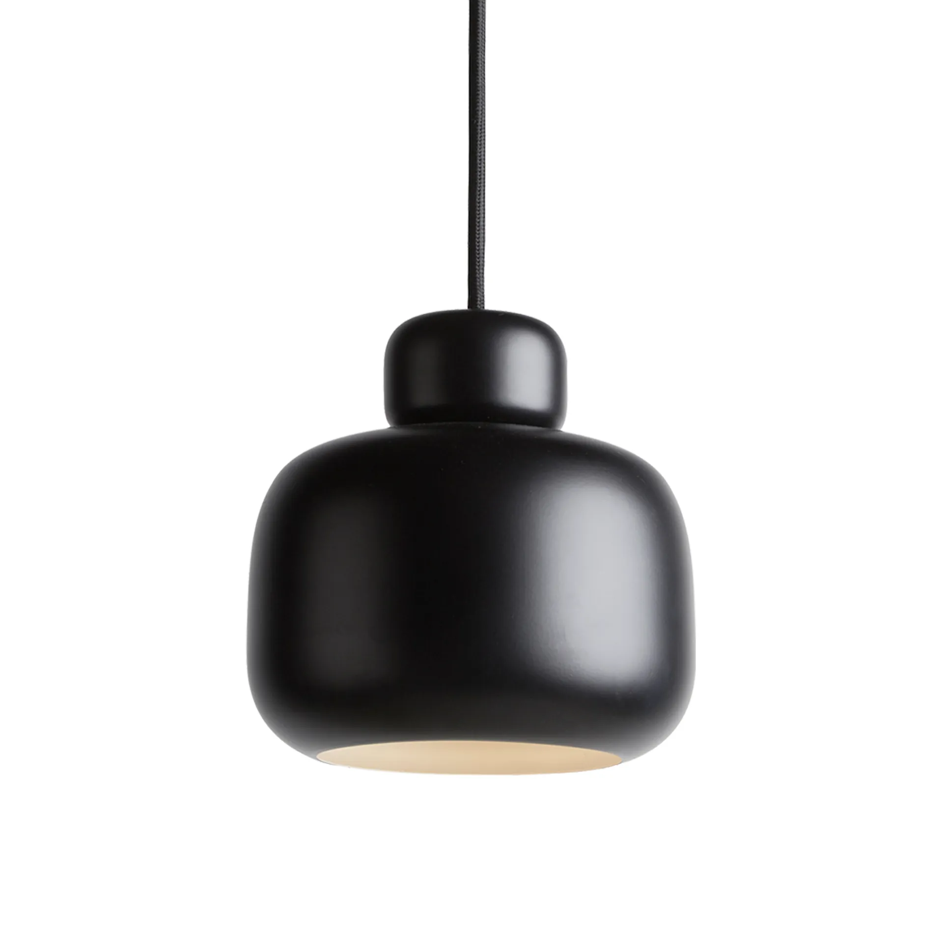 Stone taklampa large, Black Woud