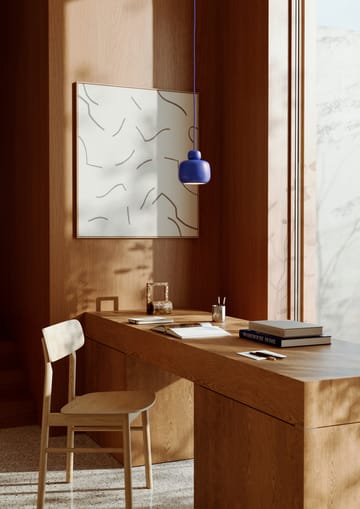 Stone taklampa small - Cobalt blue - Woud