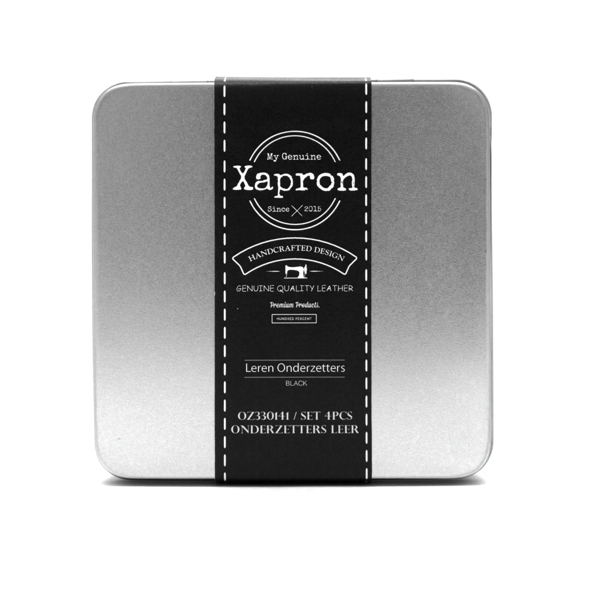 Cuba glasunderlägg 4-pack, Black Xapron