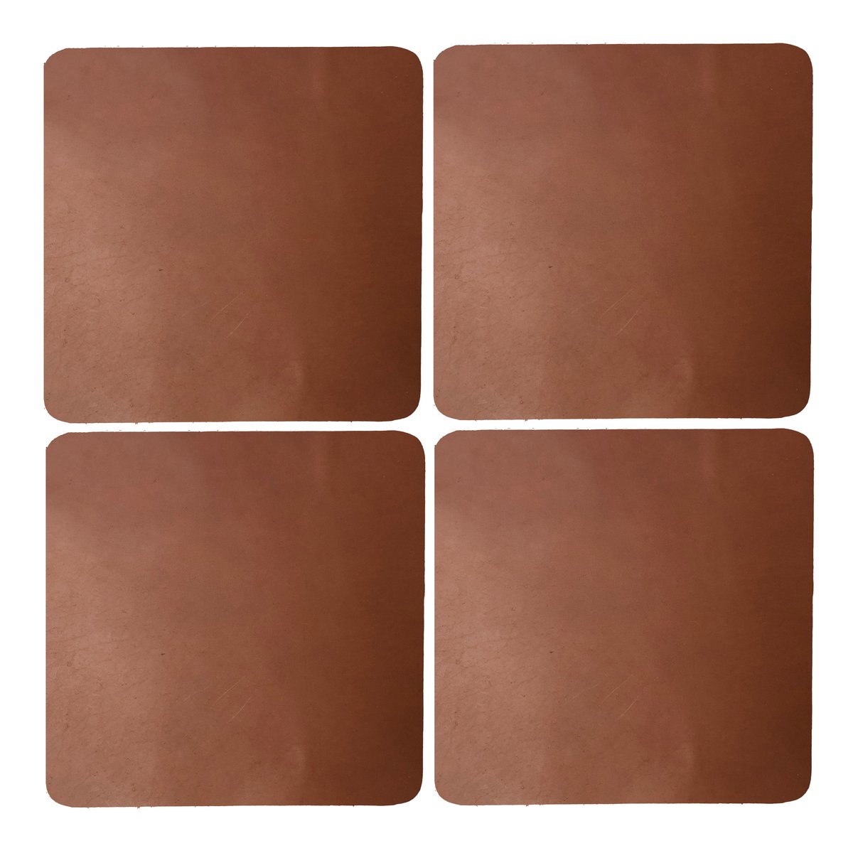 Xapron Cuba glasunderlägg 4-pack Cognac | Skandinavisk Design | Glasunderlägg | Brun