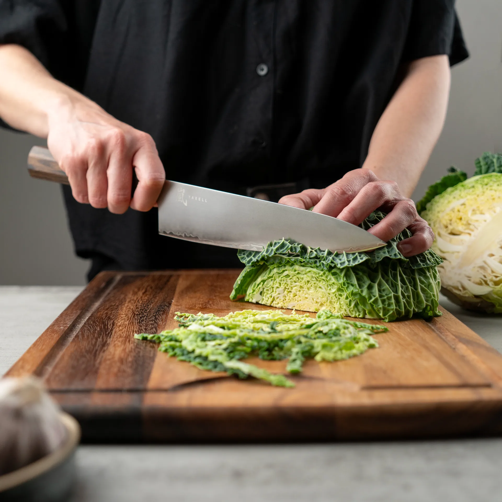 Hana kockkniv 20 cm, Rostfritt stål-pakkaträ Yaxell
