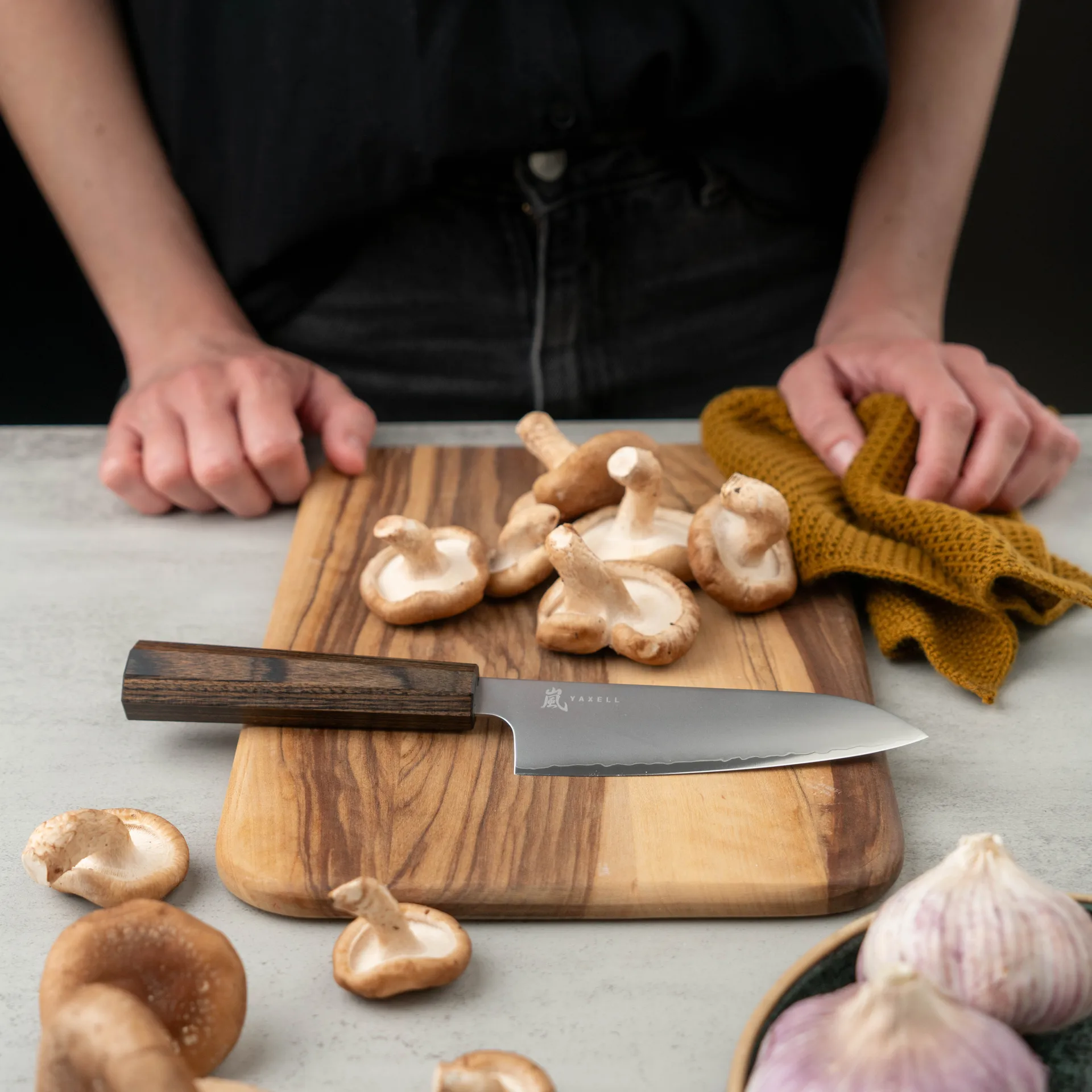 Hana santokukniv 12,5 cm, Rostfritt stål-pakkaträ Yaxell