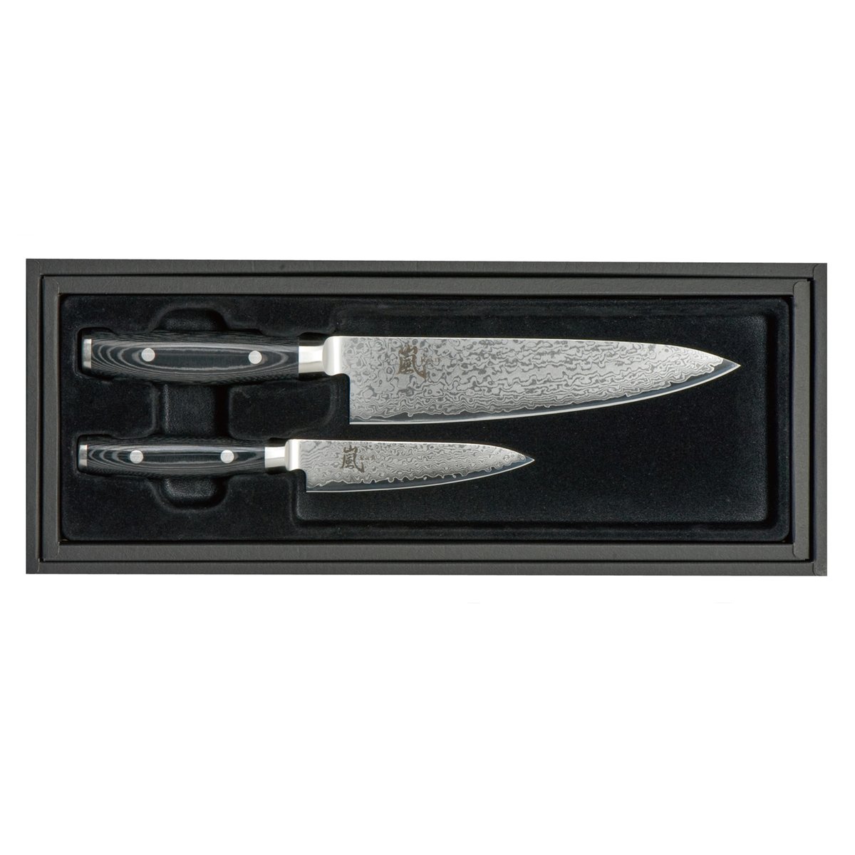 Yaxell Ran kockkniv 20 cm + allkniv 12 cm 2 delar | Skandinavisk Design | Övriga knivar | Svart
