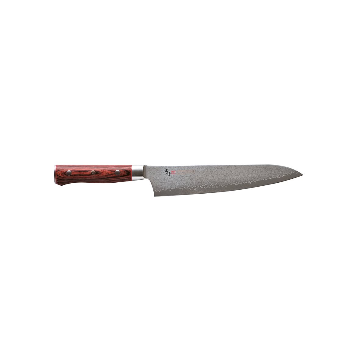 Zanmai/Mcusta Classic Damaskus Pro 21 cm Gyuto | Skandinavisk Design | Kockknivar | Silverfärgad