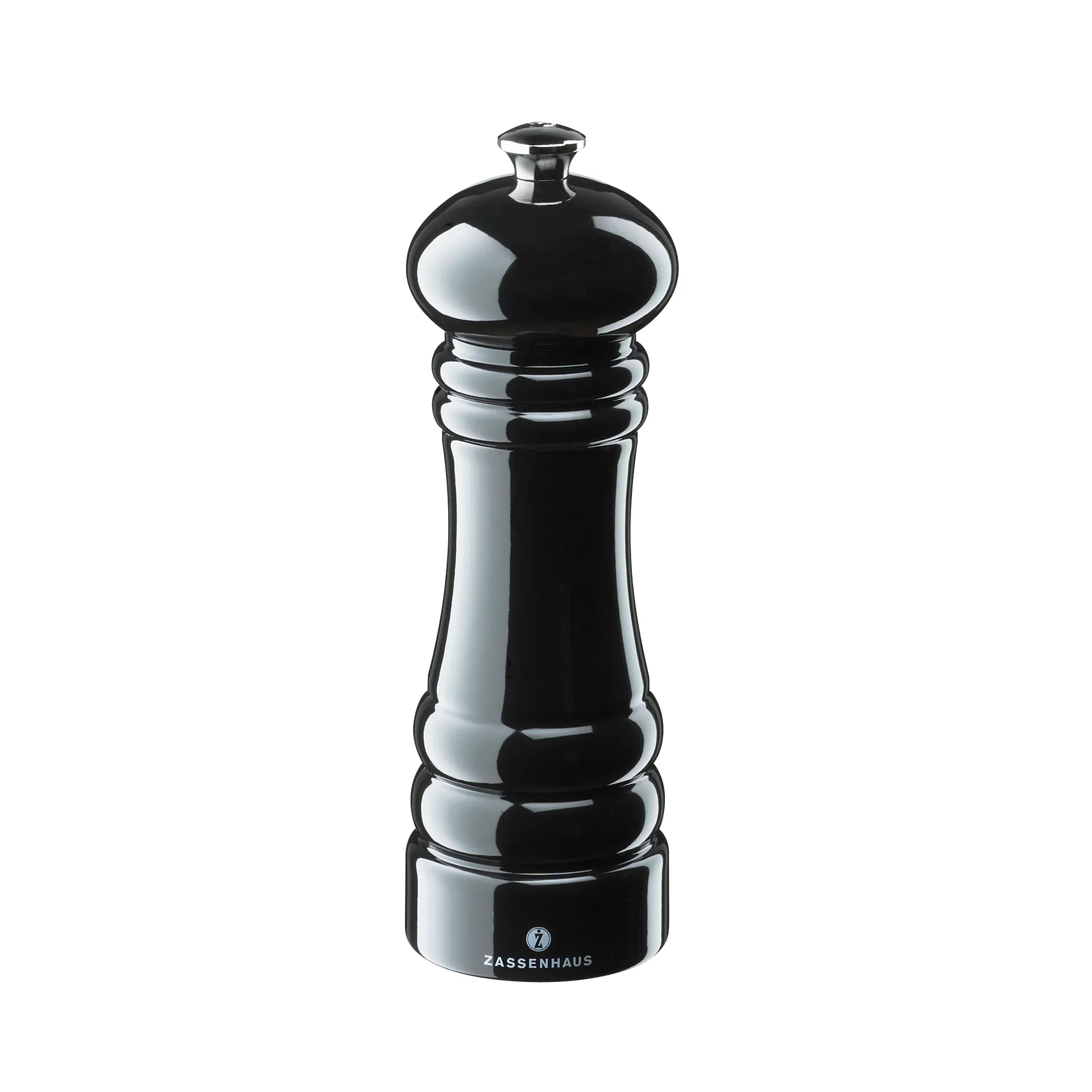 Berlin saltkvarn blank svart, 18 cm Zassenhaus
